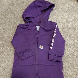 18 mo Purple Carhartt Fleece Coverall
